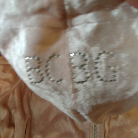 Gorgeous Silver Pink Velvet Hoodie - Picture 5 of 5